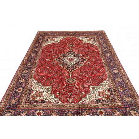 Tappeto Tabriz Persia marrone giallo 194x297