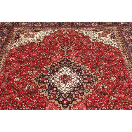 Tappeto Tabriz Persia marrone giallo 194x297