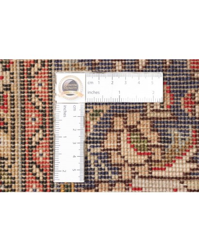 Tappeto Tabriz Persia marrone giallo 194x297