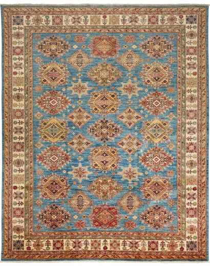 Tappeto Kazak Fine Pakistan bianco marrone 246x303