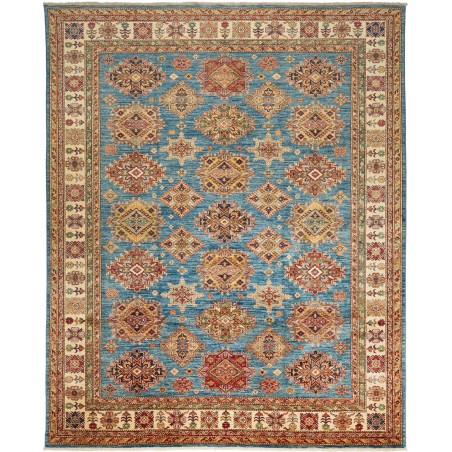 Tappeto Kazak Fine Pakistan bianco marrone 246x303