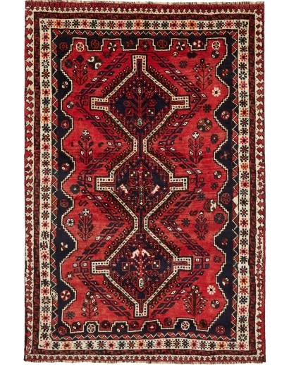 Tappeto Shiraz Persia grigio giallo 165x245
