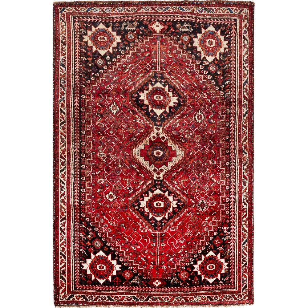 Tappeto Shiraz Persia marrone giallo 174x268 Tappeto Shiraz Persia marrone giallo 174x268