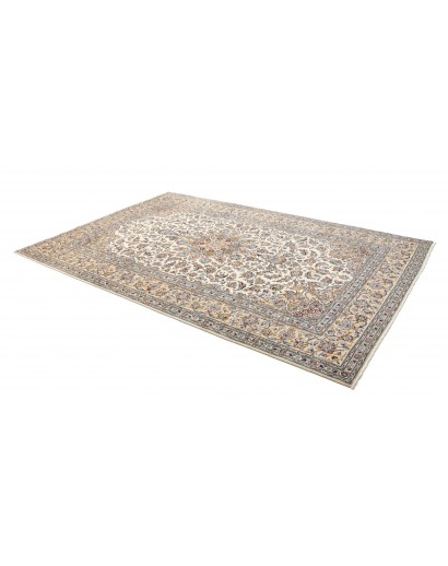 Tappeto Kashan Persia beige bianco 206x315
