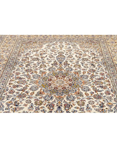 Tappeto Kashan Persia beige bianco 206x315