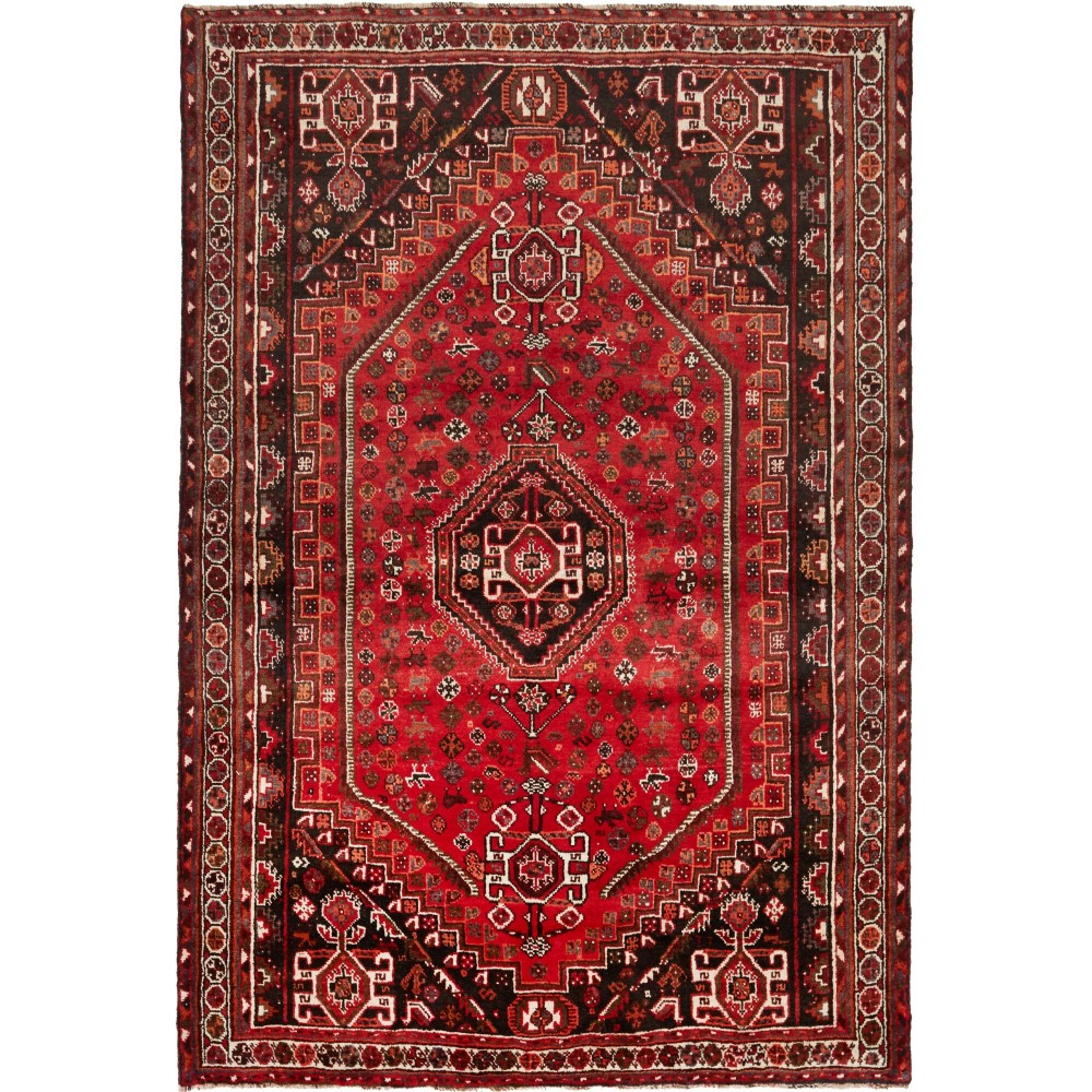 Tappeto Shiraz Persia marrone giallo 170x250 Tappeto Shiraz Persia marrone giallo 170x250
