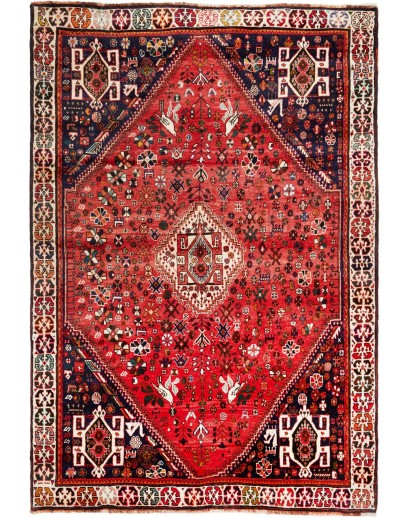 Tappeto Shiraz Fine Persia marrone giallo 172x250