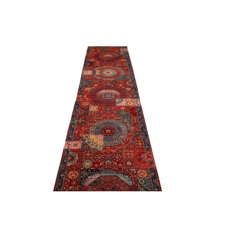 Tappeto Mamlouk Pakistan marrone azzurro 85x393