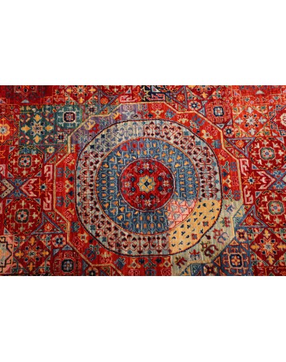 Tappeto Mamlouk Pakistan marrone azzurro 85x393