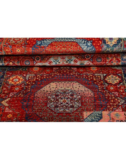 Tappeto Mamlouk Pakistan marrone azzurro 85x393