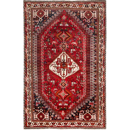 Tappeto Shiraz Persia marrone giallo 160x253