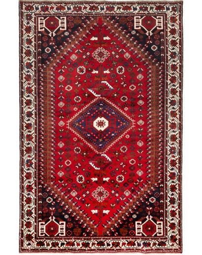 Tappeto Shiraz Persia marrone bianco 162x252
