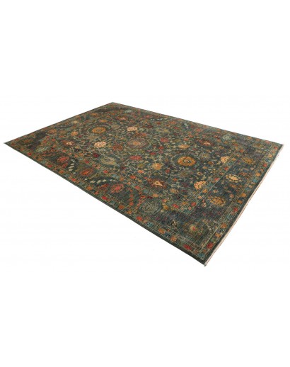 Tappeto Shahi Fine Pakistan azzurro verde 202x295