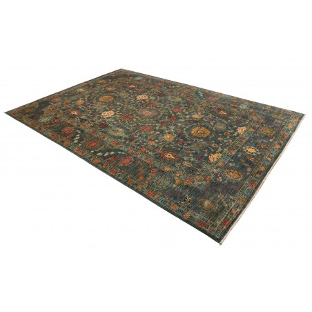 Tappeto Shahi Fine Pakistan azzurro verde 202x295
