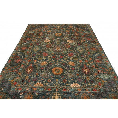 Tappeto Shahi Fine Pakistan azzurro verde 202x295