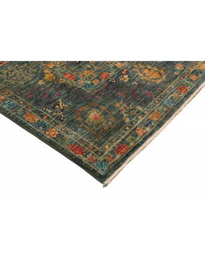 Tappeto Shahi Fine Pakistan azzurro verde 202x295