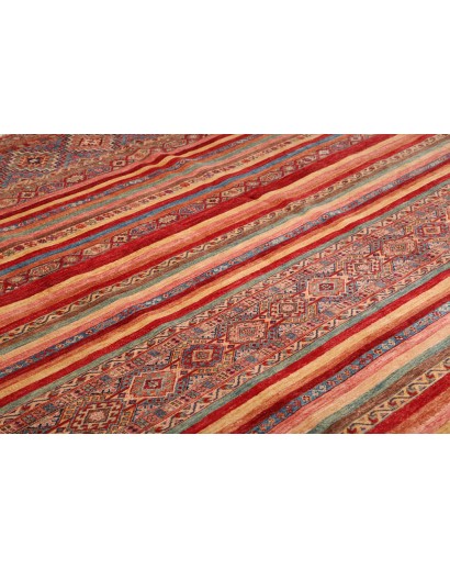 Tappeto Samarkand Pakistan bianco marrone 249x351