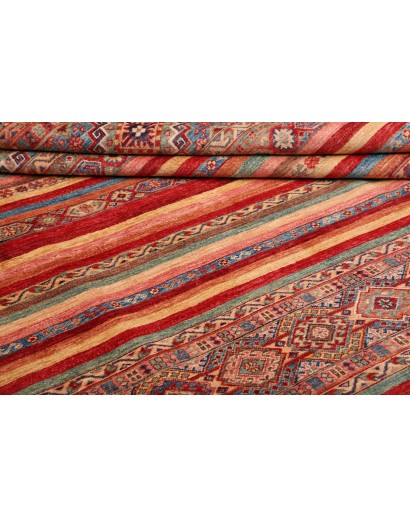 Tappeto Samarkand Pakistan bianco marrone 249x351