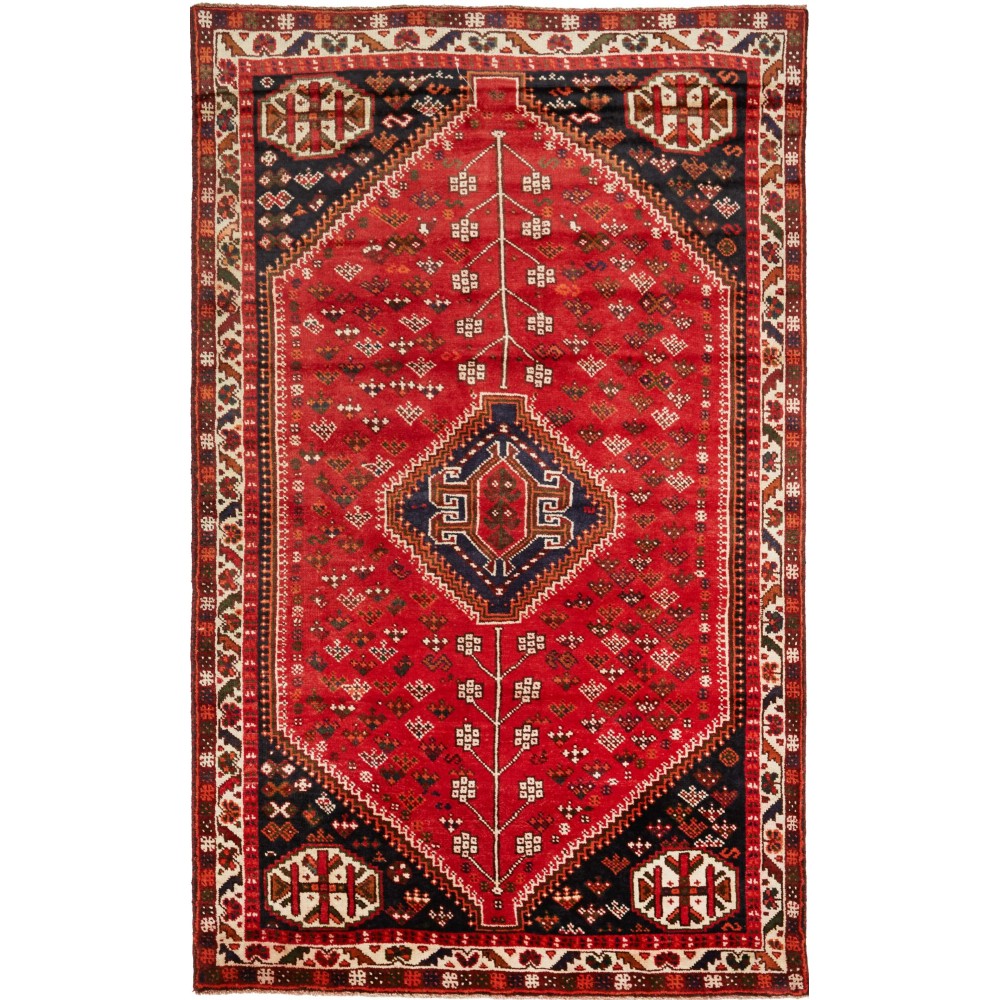 Tappeto Shiraz Persia marrone giallo 152x245 Tappeto Shiraz Persia marrone giallo 152x245