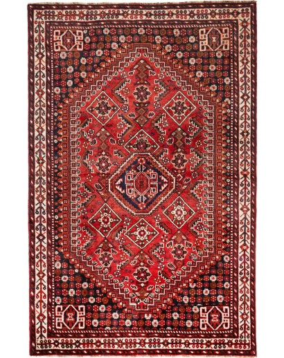 Tappeto Shiraz Persia marrone giallo 165x257