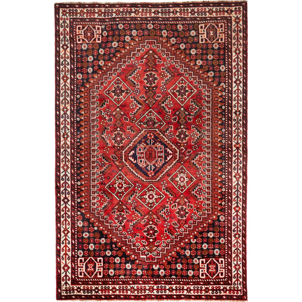Tappeto Shiraz Persia marrone giallo 165x257 Tappeto Shiraz Persia marrone giallo 165x257