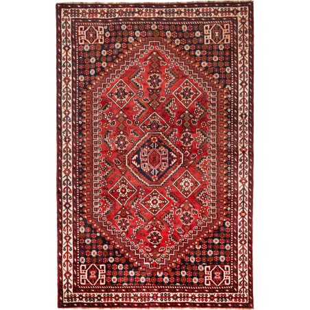 Tappeto Shiraz Persia marrone giallo 165x257