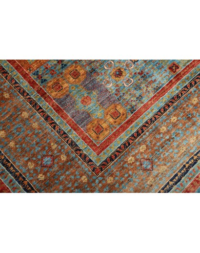 Tappeto Mamlouk Pakistan azzurro marrone 211x304