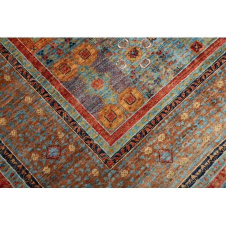 Tappeto Mamlouk Pakistan azzurro marrone 211x304