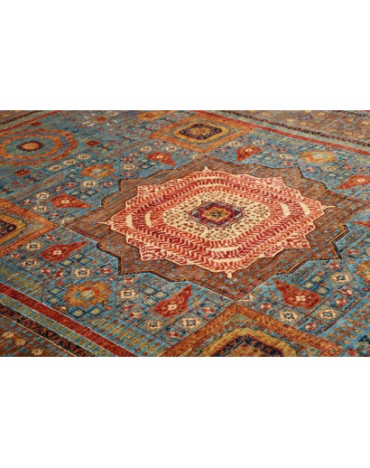 Tappeto Mamlouk Pakistan azzurro marrone 211x304