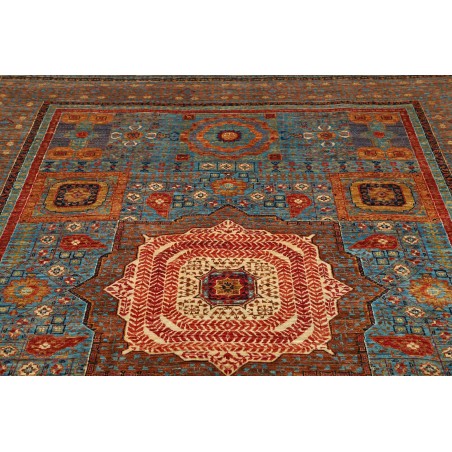 Tappeto Mamlouk Pakistan azzurro marrone 211x304