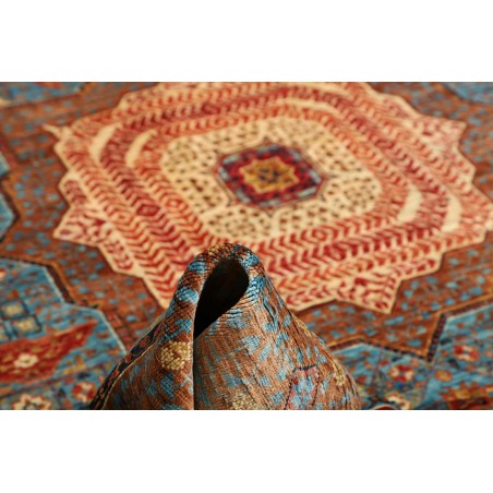 Tappeto Mamlouk Pakistan azzurro marrone 211x304
