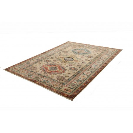Tappeto Kazak Fine Pakistan bianco marrone 167x234