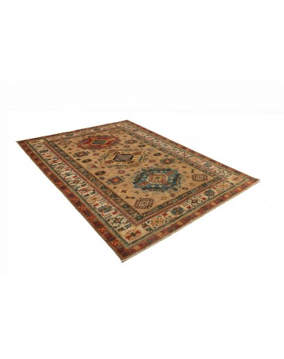 Tappeto Kazak Fine Pakistan bianco marrone 167x234