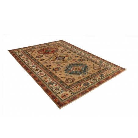 Tappeto Kazak Fine Pakistan bianco marrone 167x234