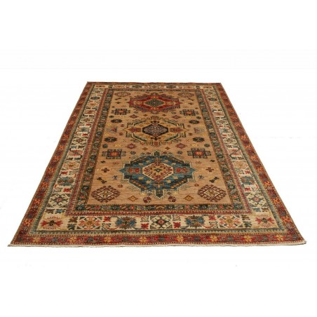 Tappeto Kazak Fine Pakistan bianco marrone 167x234
