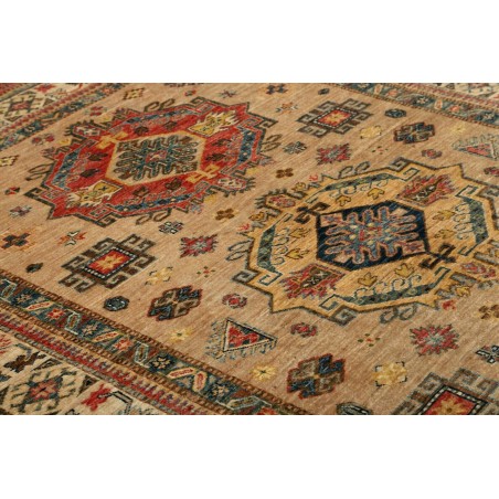 Tappeto Kazak Fine Pakistan bianco marrone 167x234