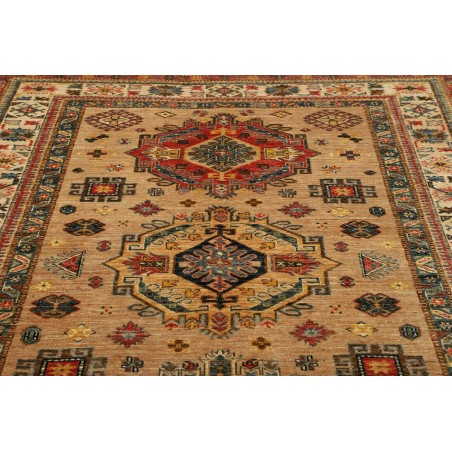 Tappeto Kazak Fine Pakistan bianco marrone 167x234