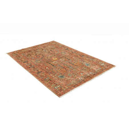 Tappeto Shahi Fine Pakistan rosso grigio 124x183