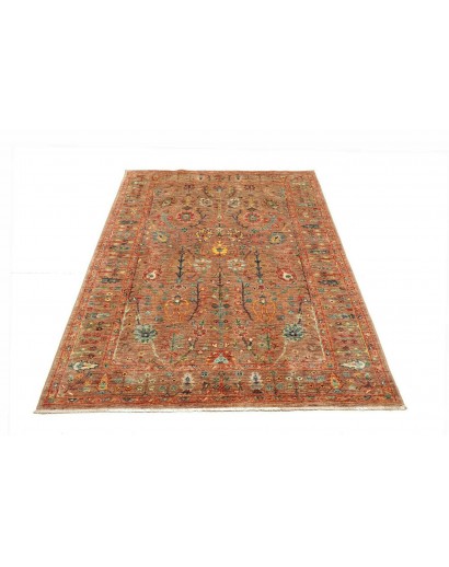 Tappeto Shahi Fine Pakistan rosso grigio 124x183