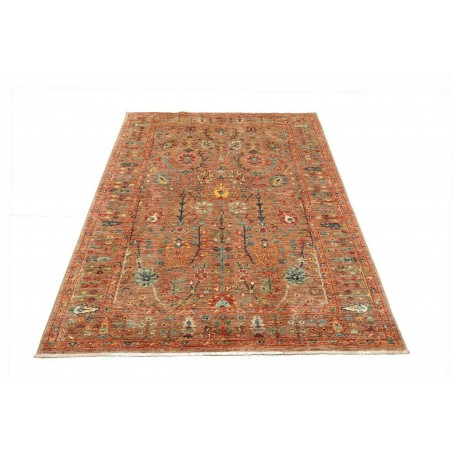 Tappeto Shahi Fine Pakistan rosso grigio 124x183