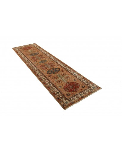 Tappeto Kazak Fine Pakistan rosso grigio 82x297