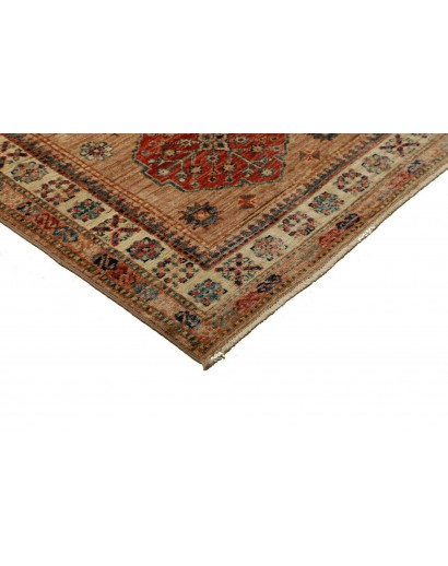 Tappeto Kazak Fine Pakistan rosso grigio 82x297