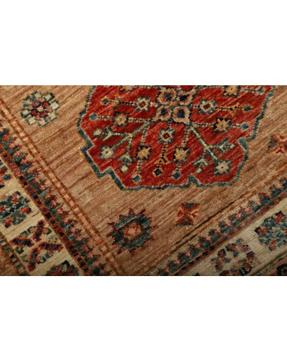 Tappeto Kazak Fine Pakistan rosso grigio 82x297