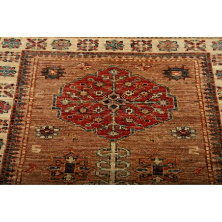 Tappeto Kazak Fine Pakistan rosso grigio 82x297