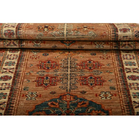 Tappeto Kazak Fine Pakistan rosso grigio 82x297