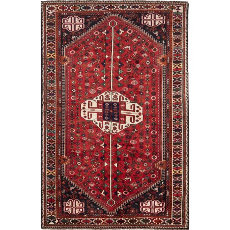 Tappeto Shiraz Persia marrone blu 168x255
