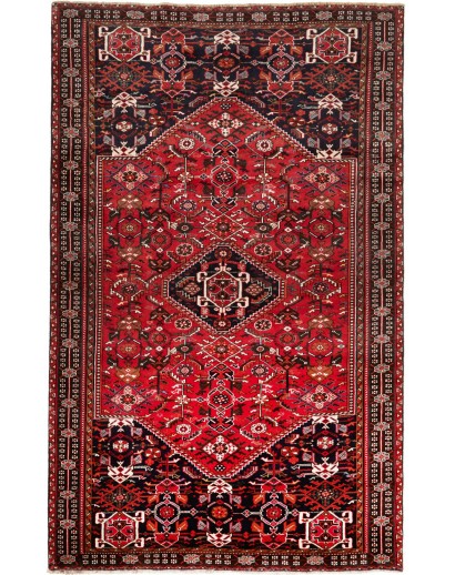 Tappeto Shiraz Persia grigio giallo 163x258