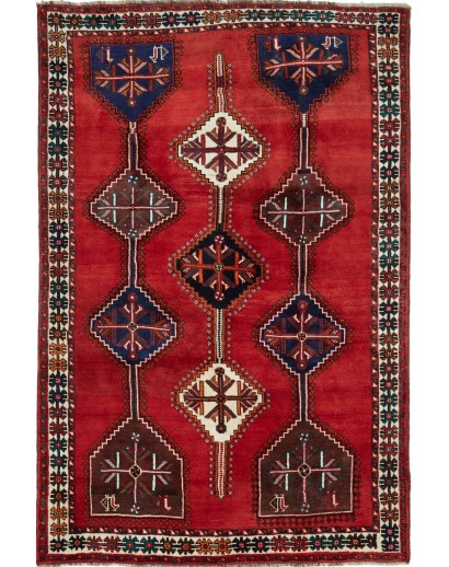 Tappeto Shiraz Persia marrone beige 165x252