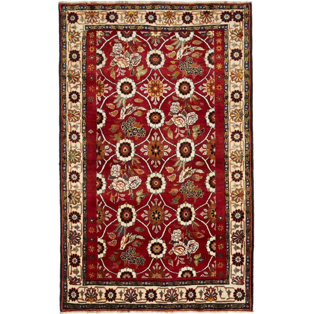 Tappeto Shiraz Persia marrone giallo 155x245 Tappeto Shiraz Persia marrone giallo 155x245