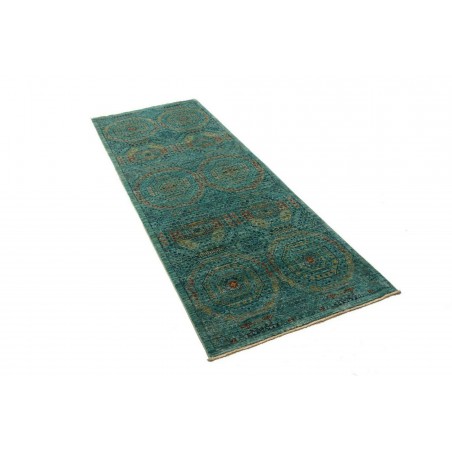 Tappeto Mamlouk Pakistan azzurro verde 77x217